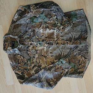 VTG RATLERS BRAND CAMO BUTTON LONG SLEEVE SHIRT USA MADE LARGE